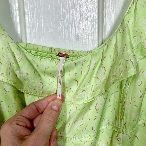 Cute Free People Light Green Tank - Picture 2 of 4